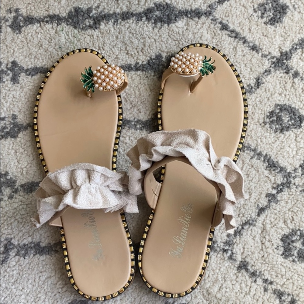 Pineapple Flip Flops